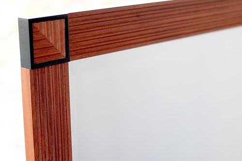An art deco style wood accent