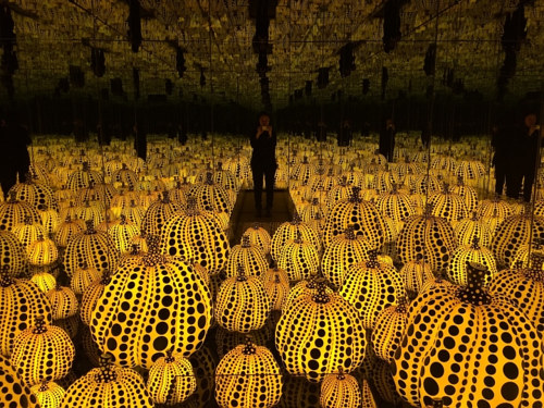 Infinity Mirrored Room - All the Eternal Love I have For The Pumpkins by Yayoi Kusama