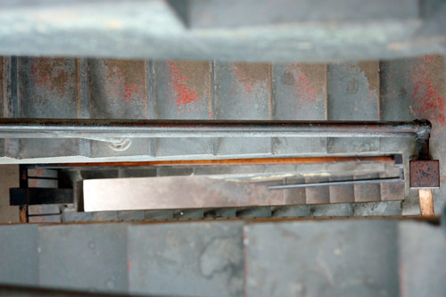 An abstracted photo of a stairwell