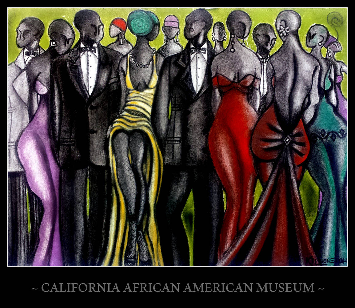 Return to: MICHAEL KILGORE - CALIFORNIA AFRICAN AMERICAN MUSEUM (EXHIBIT) Mixed-media artwork SUGAR HILL SOCIAL CLUB - circa 2004 by Michael Kilgore