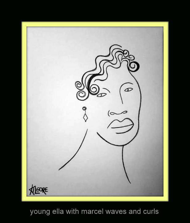 Return to: MICHAEL KILGORE - CALIFORNIA AFRICAN AMERICAN MUSEUM (EXHIBIT) Drawing YOUNG ELLA - circa 2012 by Michael Kilgore