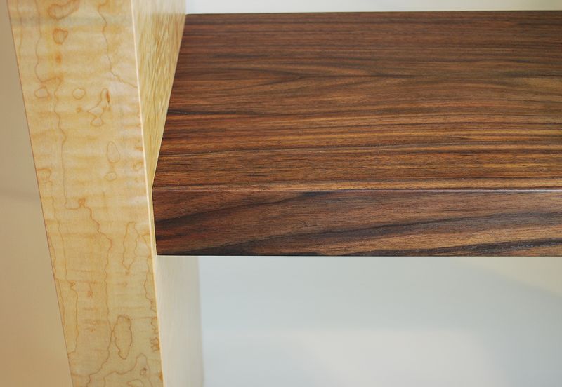 Figured Maple-Black Walnut Console Table Detail-2 Oil painting Figured Maple-Black Walnut Console Table Detail-2 by Enrique Morales