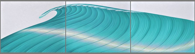 The Wave triptych Oil painting The Wave triptych by Sue Ellen Brown