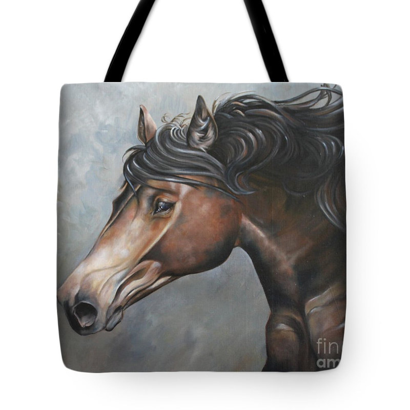 Fiery Andalusian Tote Print Fiery Andalusian Tote by Debbie Hart