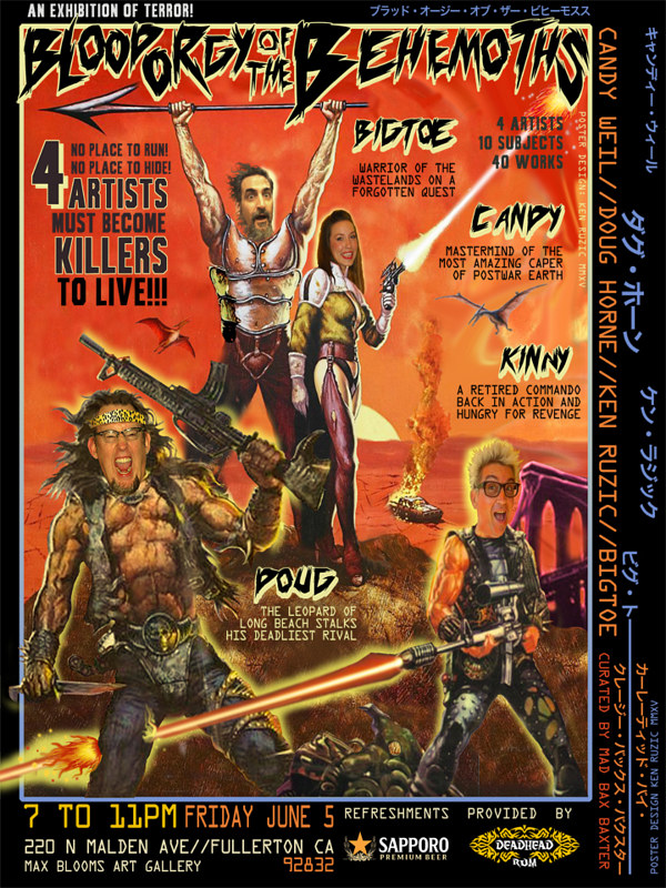 Promotional Poster Five: Warriors of the Wasteland Painting Promotional Poster Five: Warriors of the Wasteland by Kenneth M Ruzic