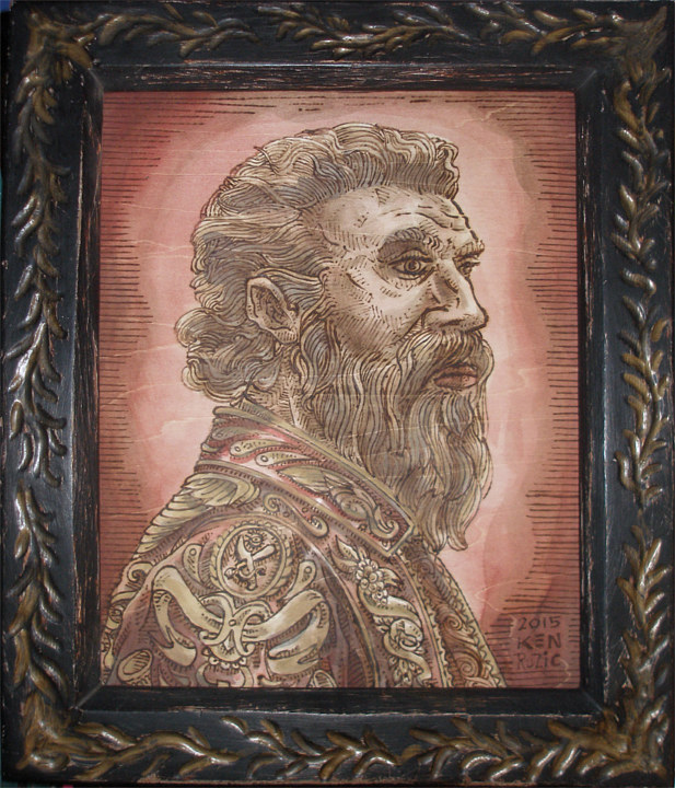 "Portrait of Benvenuto Cellini" Acrylic painting "Portrait of Benvenuto Cellini" by Kenneth M Ruzic