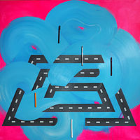 Endless knott, 4x4 ft, acrylic on board, 2015 //images.artistrunwebsite.com/gallery/img_1478621435765623_large.jpg?1549519727
