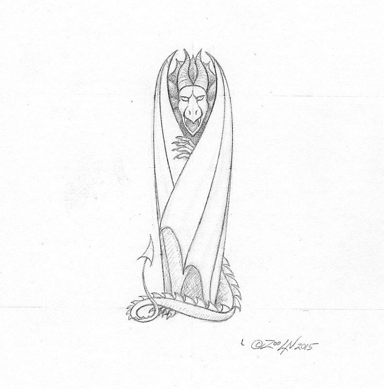 hicsuntdraco sketch "I" -2.0, tight Acrylic painting hicsuntdraco sketch "I" -2.0, tight by Sue Ellen Brown
