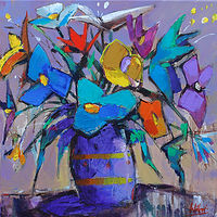 Teal flowers //images.artistrunwebsite.com/gallery/img_1595461445993760_large.jpg?1606763262