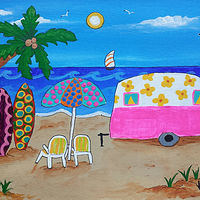 Spending Time at the Beach - If you would like one like this, send me email //images.artistrunwebsite.com/gallery/img_1607231447109755_large.jpg?1478381475