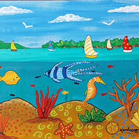 Sailboats and Fish //images.artistrunwebsite.com/gallery/img_1645341452229818_large.jpg?1478381473