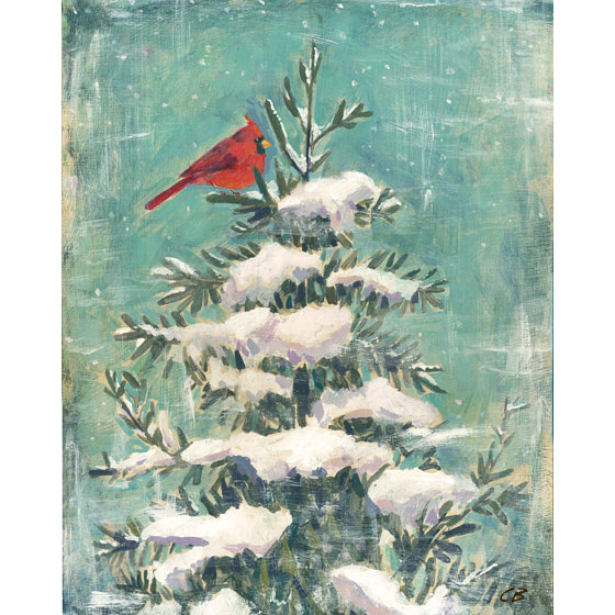 Cardinal in Winter C-112 Print Cardinal in Winter C-112 by Cody Blomberg
