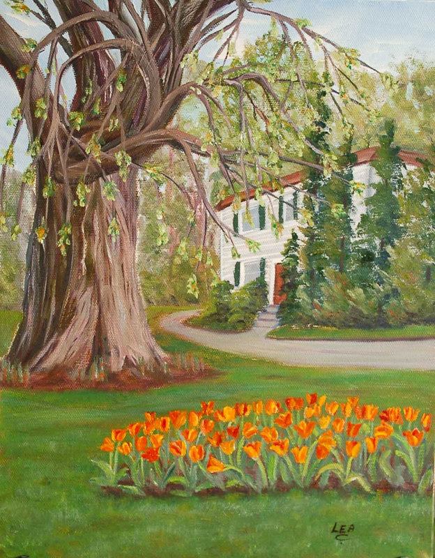 The Back Door Oil painting The Back Door by Cecilia Lea