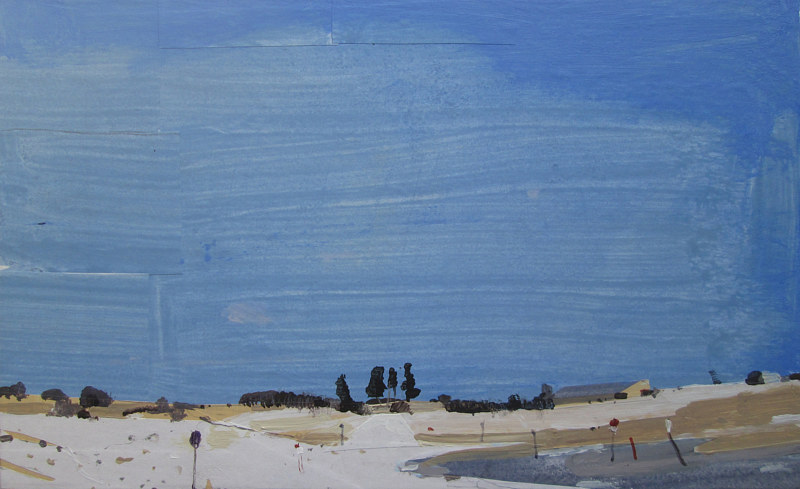 Blue Way Acrylic painting Blue Way by Harry Stooshinoff