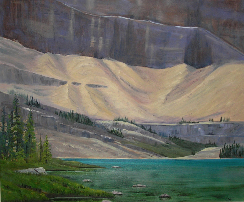 Myosotis-Lower Skoki Oil painting Myosotis-Lower Skoki by Cecilia Lea