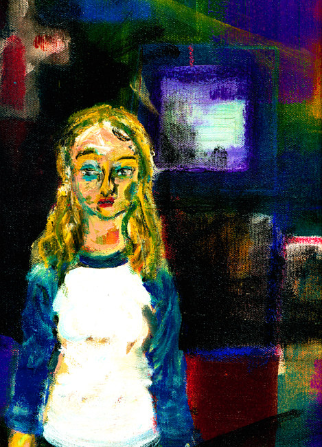 Bowling Alley (after Nolde) Acrylic painting Bowling Alley (after Nolde) by Darcy Martel