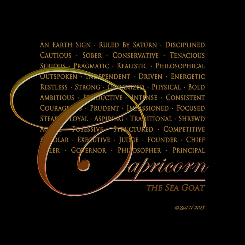Capricorn Print Capricorn by Sue Ellen Brown