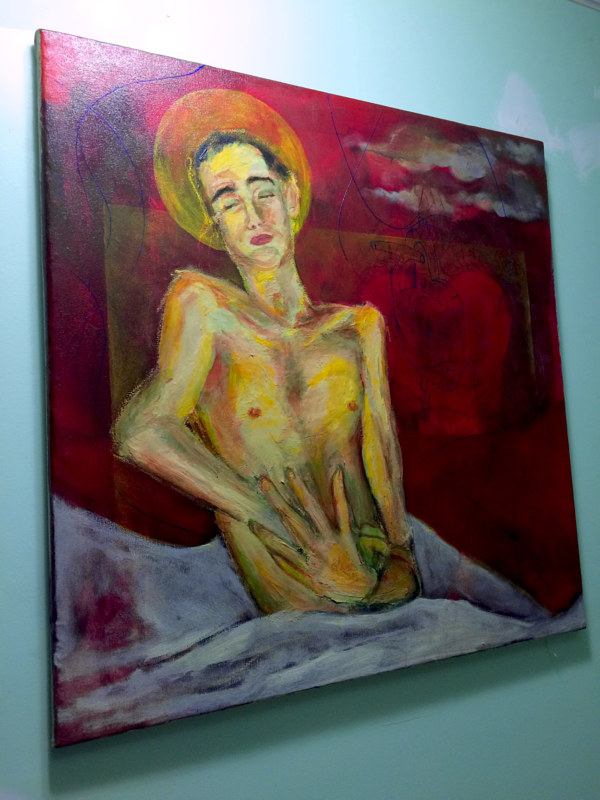 Boyfriend in a Coma (after Schiele) Oil painting Boyfriend in a Coma (after Schiele) by Darcy Martel