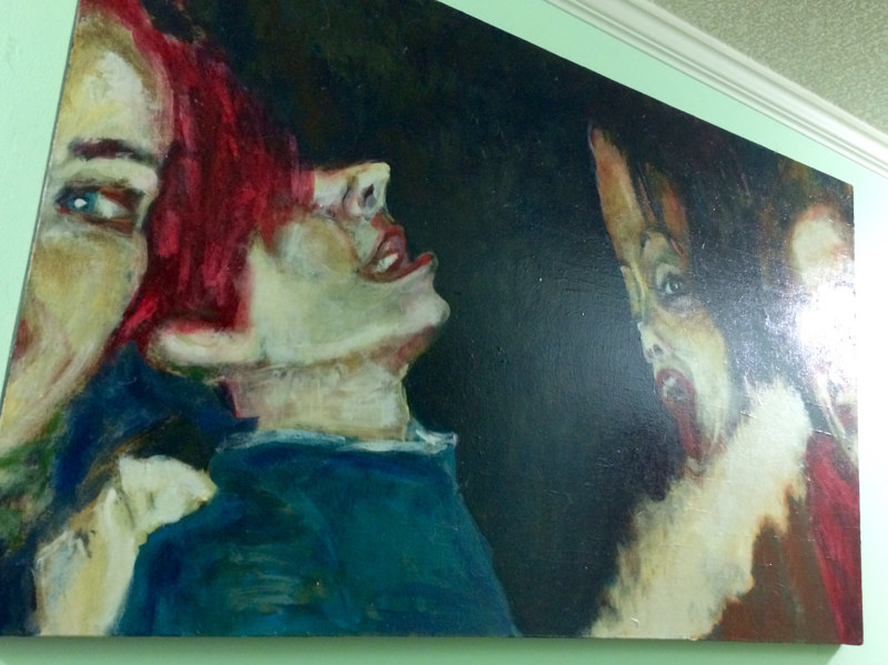 New Year's Eve - In Jeff's Memory (after Kirchner) Acrylic painting New Year's Eve - In Jeff's Memory (after Kirchner) by Darcy Martel