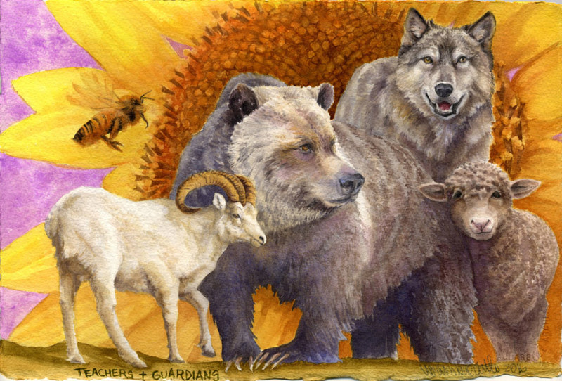 Guardians & Teachers Painting Guardians & Teachers by Lisa Baechtle