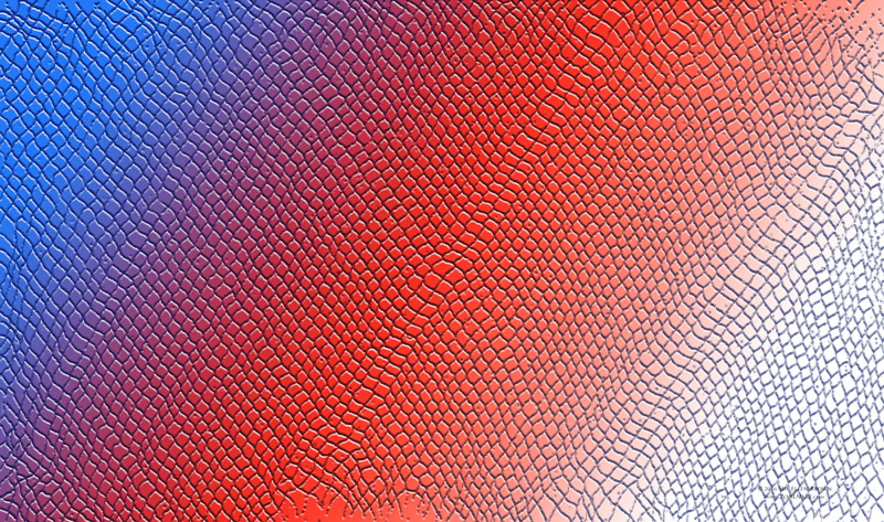 Wedge of Jeskai, blueredwhite_slash Drawing Wedge of Jeskai, blueredwhite_slash by Sue Ellen Brown