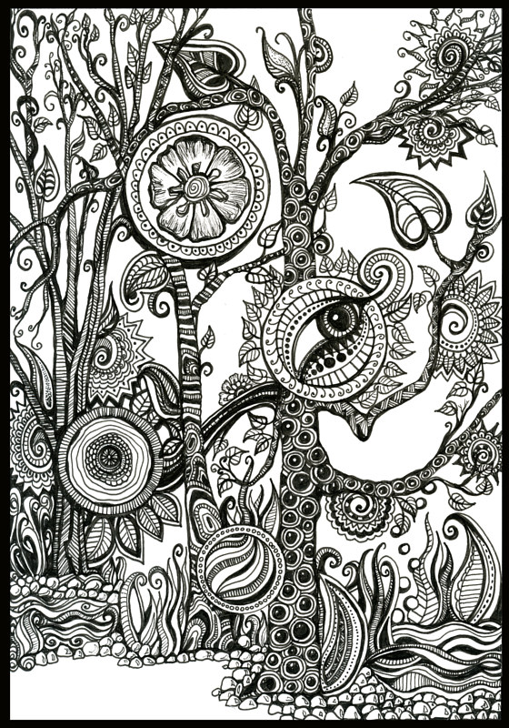 The Rainforest Drawing The Rainforest by Danielle Scott