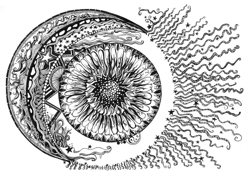Cellestial Eclipse Drawing Cellestial Eclipse by Danielle Scott