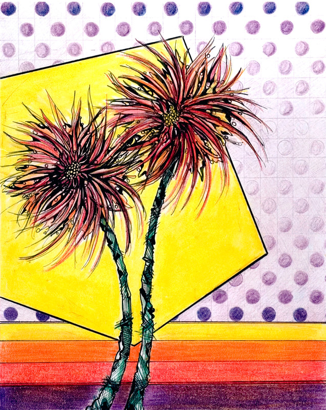 Spider Lilies Painting Spider Lilies by Danielle Scott