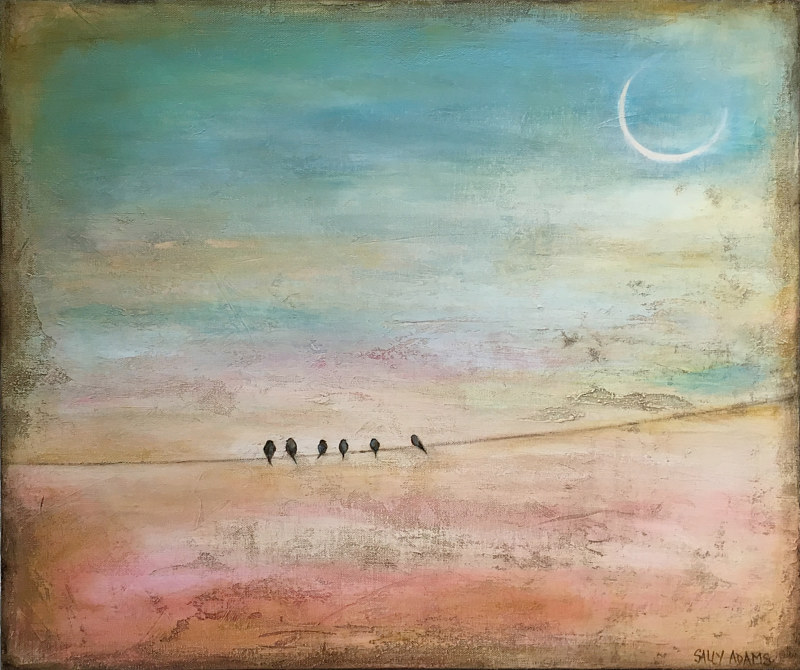 Sundown Acrylic painting Sundown by Sally Adams