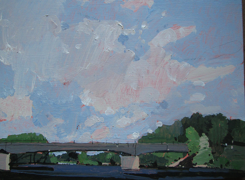 Squirrel Creek Acrylic painting Squirrel Creek by Harry Stooshinoff