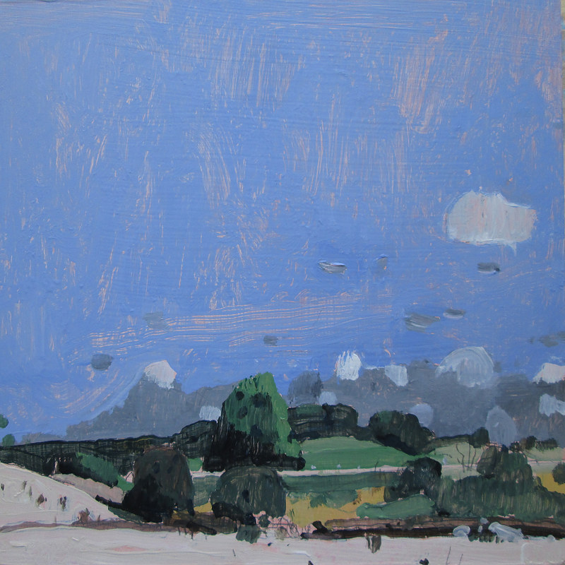 Town Edge Acrylic painting Town Edge by Harry Stooshinoff