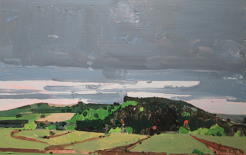 Black Hill Acrylic painting Black Hill by Harry Stooshinoff