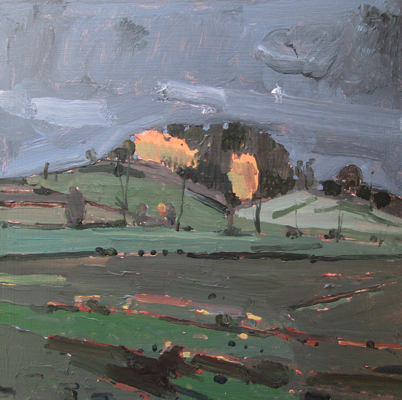 First Snow, 10 Saved Acres Acrylic painting First Snow, 10 Saved Acres by Harry Stooshinoff