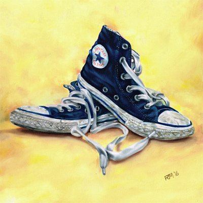 Converse All Stars Oil painting Converse All Stars by Richard Mountford