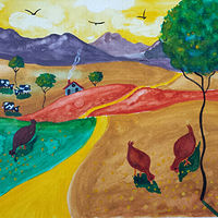 Three Chickens on the Hill //images.artistrunwebsite.com/gallery/img_2123831479510182_large.jpg?1480819904
