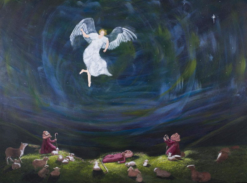 Fall on your Knees Acrylic painting Fall on your Knees by Denise Gracias