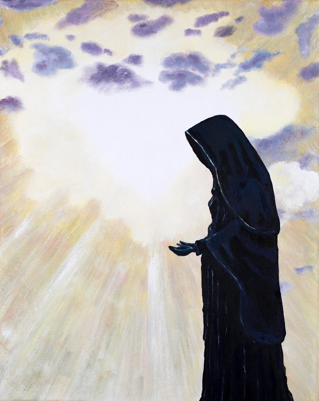 Handmaid of the Lord Acrylic painting Handmaid of the Lord by Denise Gracias