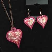 Polymer heart pendant and earrings //images.artistrunwebsite.com/gallery/img_2161641483231361_large.jpg?1483231713