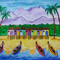 Huts on the Beach //images.artistrunwebsite.com/gallery/img_2218341486421280_large.jpg?1486421442