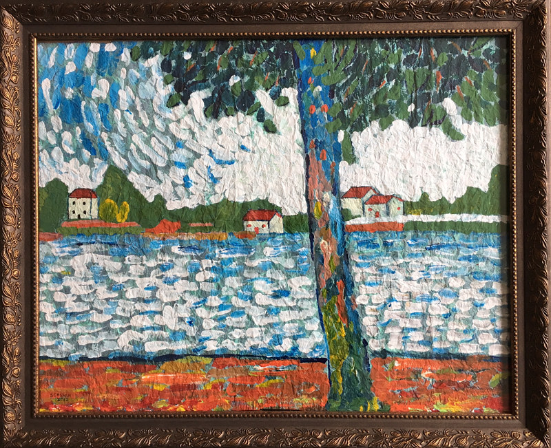 Euro Scene Acrylic painting Euro Scene by Bernard Scanlan