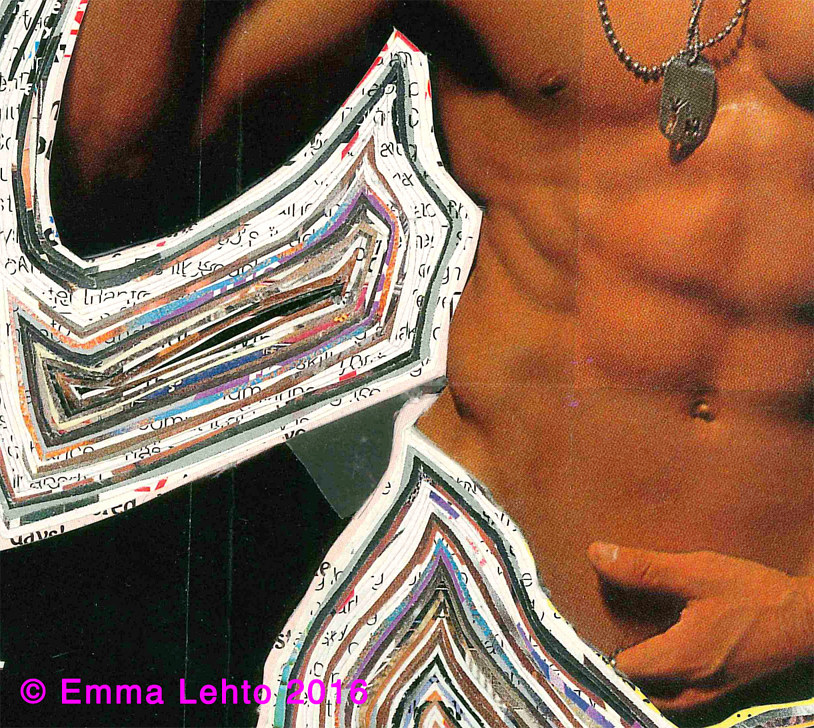 Return to: Rejected (WARNING: GRAPHIC IMAGES NOT SUITABLE FOR ALL ) Sculpture Rejected: Detail of Playgirl Magazine ( #1 ) by Emma Lehto