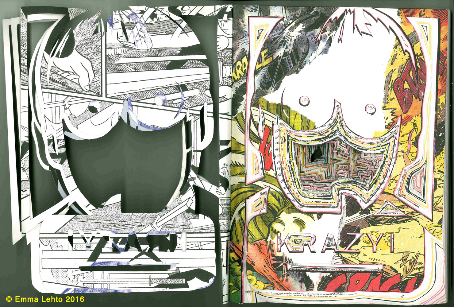 Return to: 2016 - KRAZY! Exhibition Catalogue Sculpture KRAZY! Exhibition Catalogue Cover: ( Detail behind cover page ) by Emma Lehto