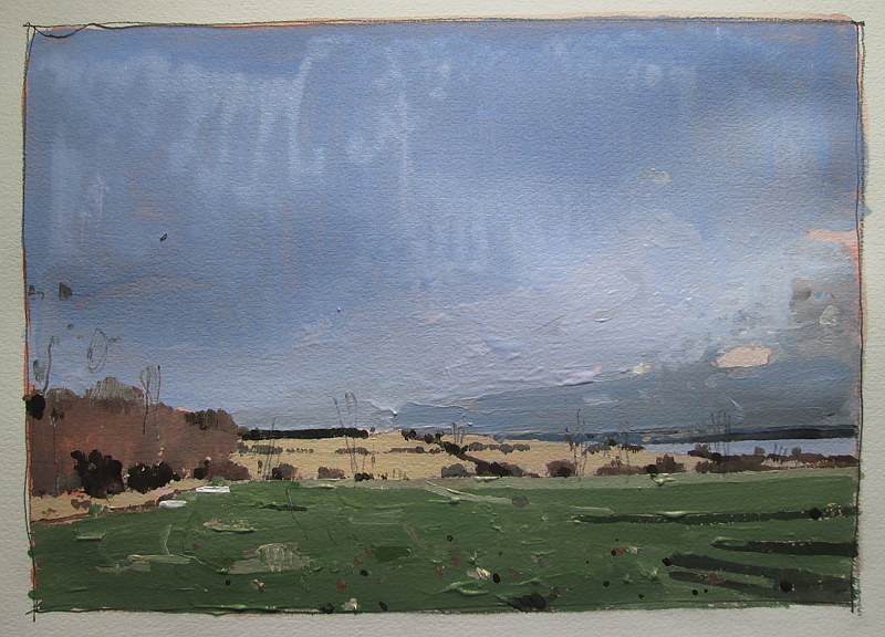 Acrylic painting February Tease by Harry Stooshinoff