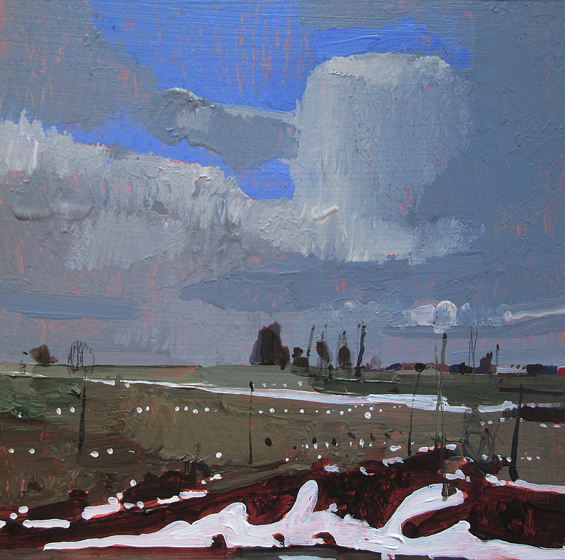 Ditch, March 9 Acrylic painting Ditch, March 9 by Harry Stooshinoff