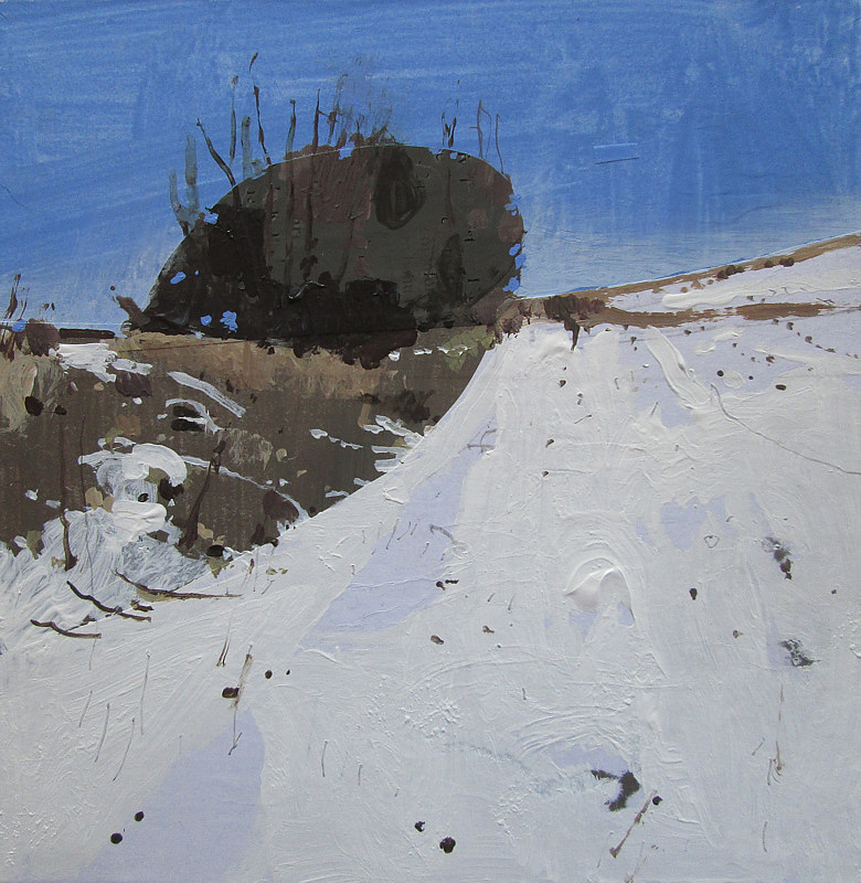 March Snow Acrylic painting March Snow by Harry Stooshinoff