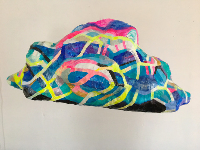 Crystal Rainbow Cloud Acrylic painting Crystal Rainbow Cloud by Julie Gladstone