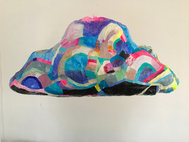 Crystal Rainbow Cloud Acrylic painting Crystal Rainbow Cloud by Julie Gladstone