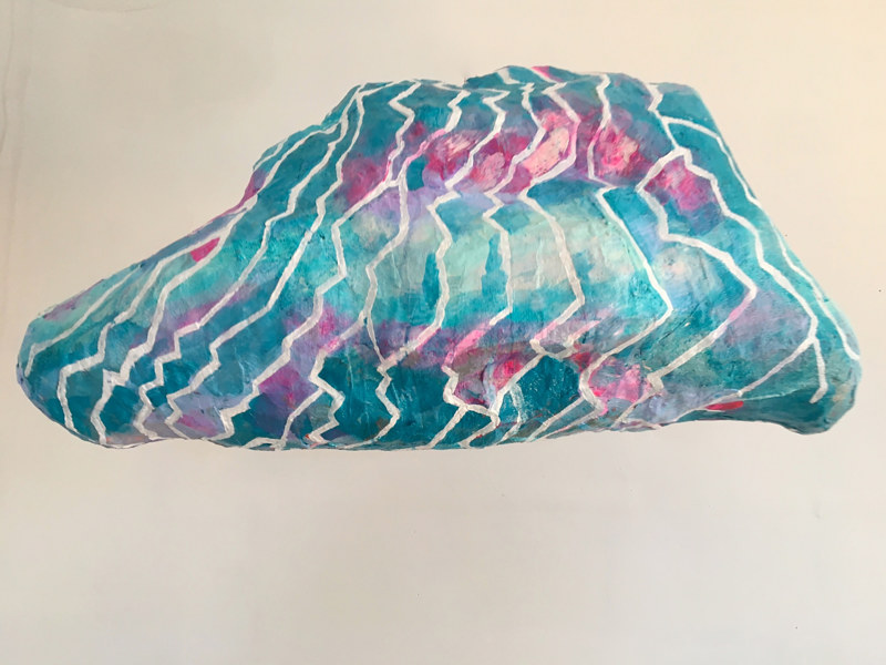 Crystal Lightning Cloud Acrylic painting Crystal Lightning Cloud by Julie Gladstone