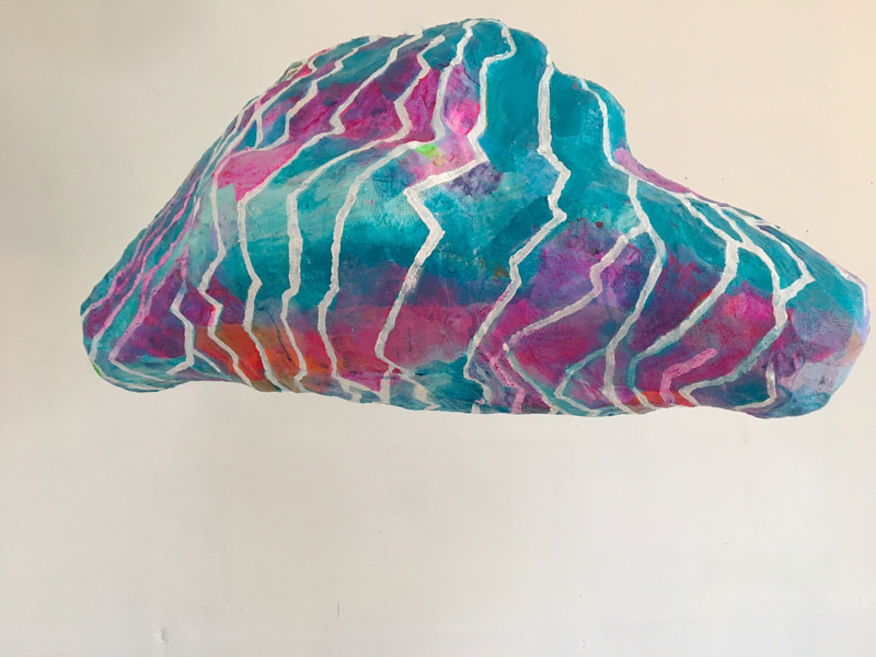 Crystal Lightning Cloud Acrylic painting Crystal Lightning Cloud by Julie Gladstone