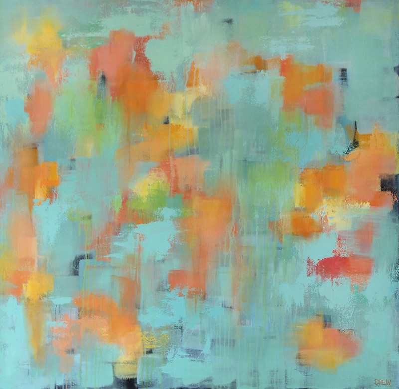 Tropical Rain Acrylic painting Tropical Rain by Drew Marin